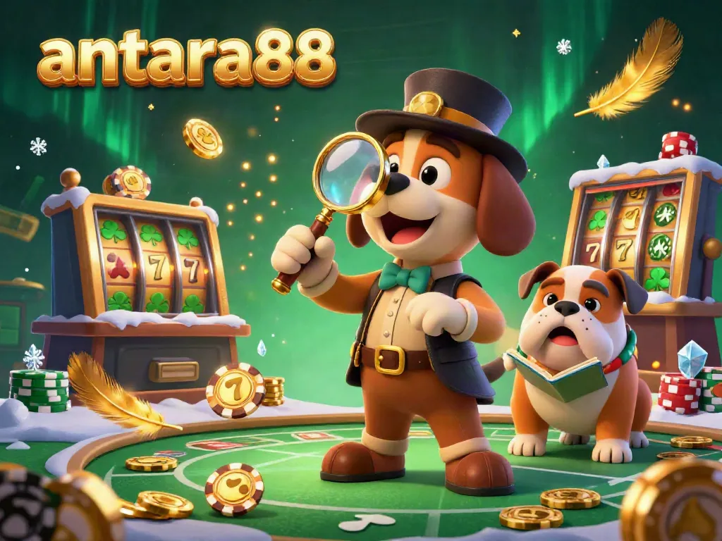 Explore winning strategies with antara88 in this dynamic 3D casino scene featuring engaging characters and gambling elements.