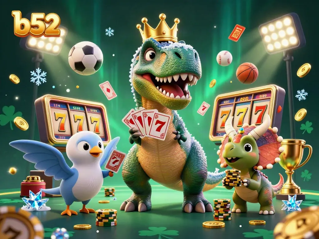 Experience the thrill of b52 casino games with playful characters in vibrant action.