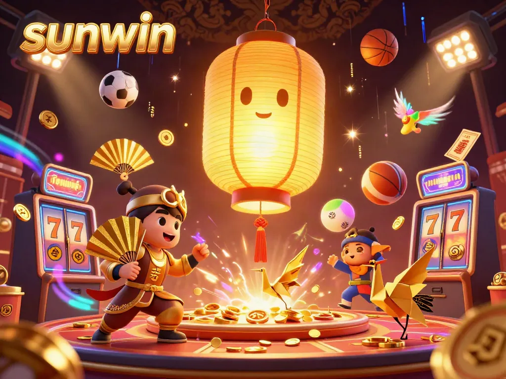 Engage with sunwin's thrilling slot experience featuring vibrant characters and dynamic casino elements.