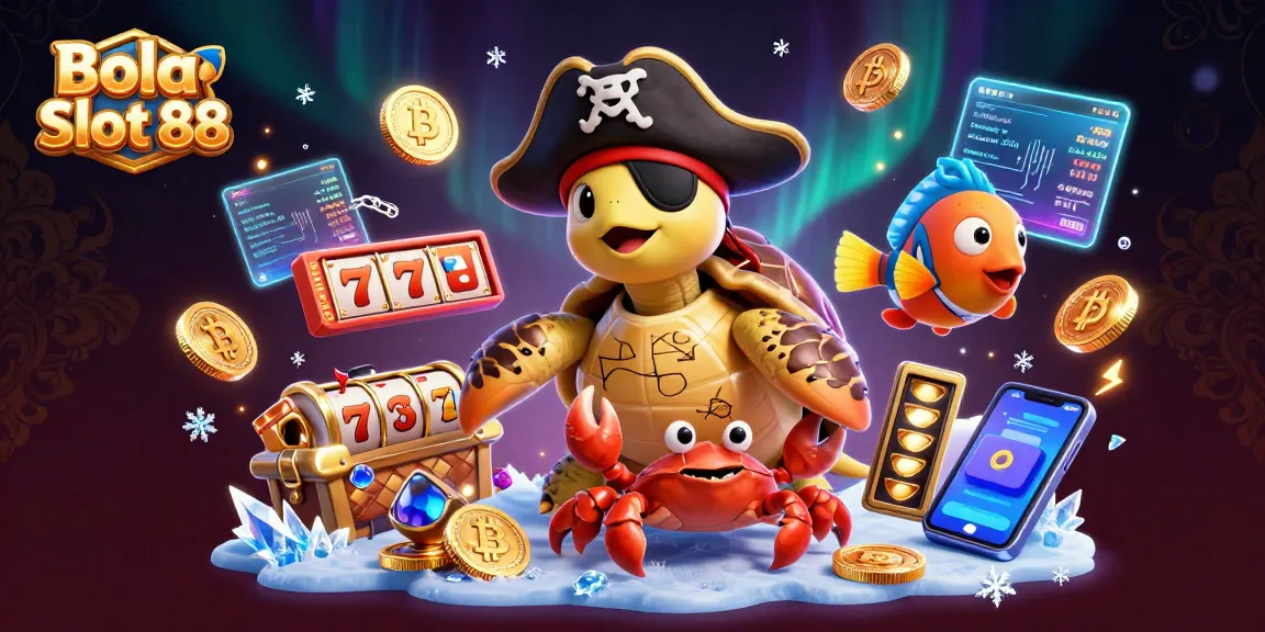 Bola Slot 88 engaging players with vibrant 3D characters in a dynamic casino theme.