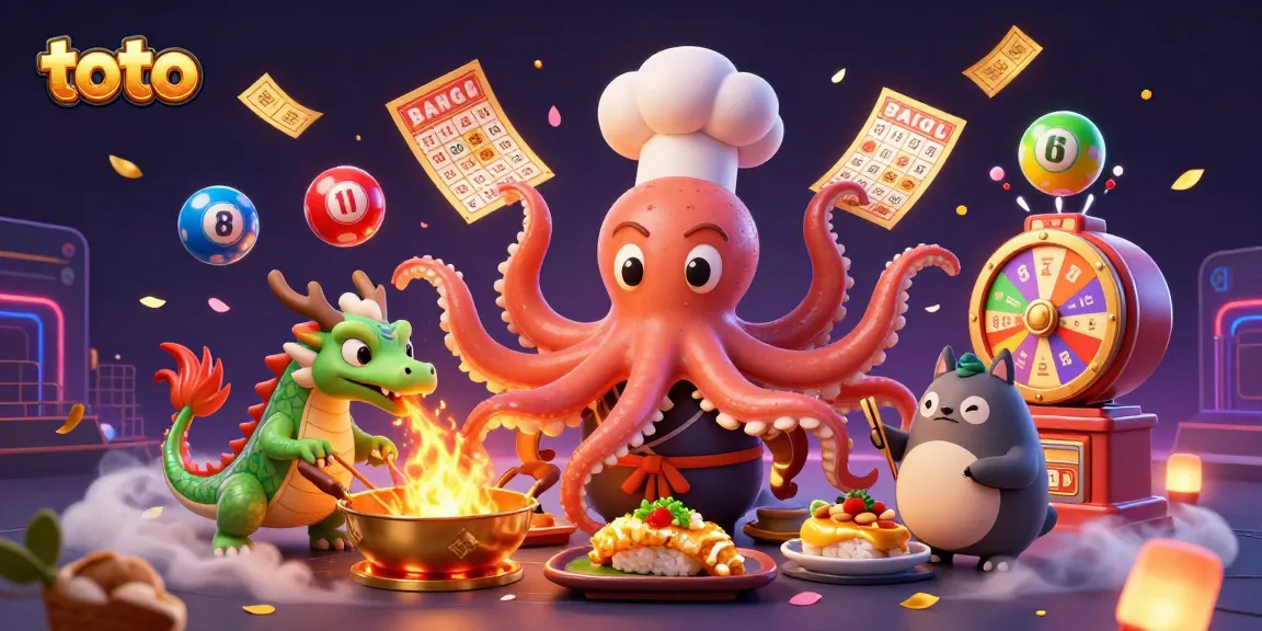 Engage with toto gaming through vibrant lottery fun in a 3D casino illustration.
