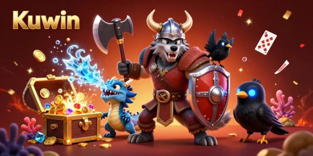Kuwin captivates players with vibrant treasure and dynamic characters in a thrilling 3D digital casino adventure.