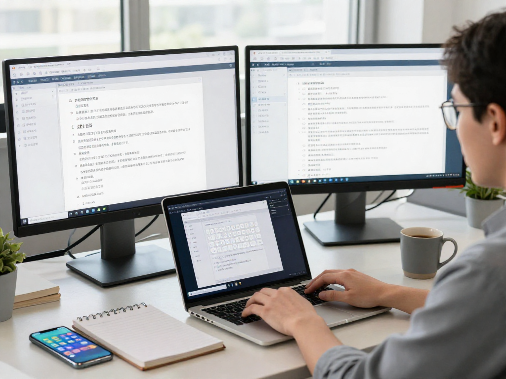 Using 搜狗 input method for efficient typing in a modern office