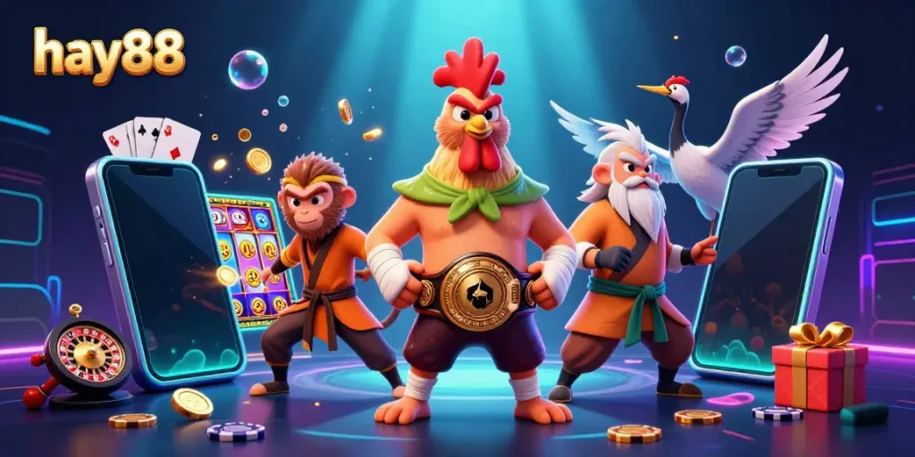Experience exciting gameplay at hay88 with thrilling casino elements and vibrant characters!