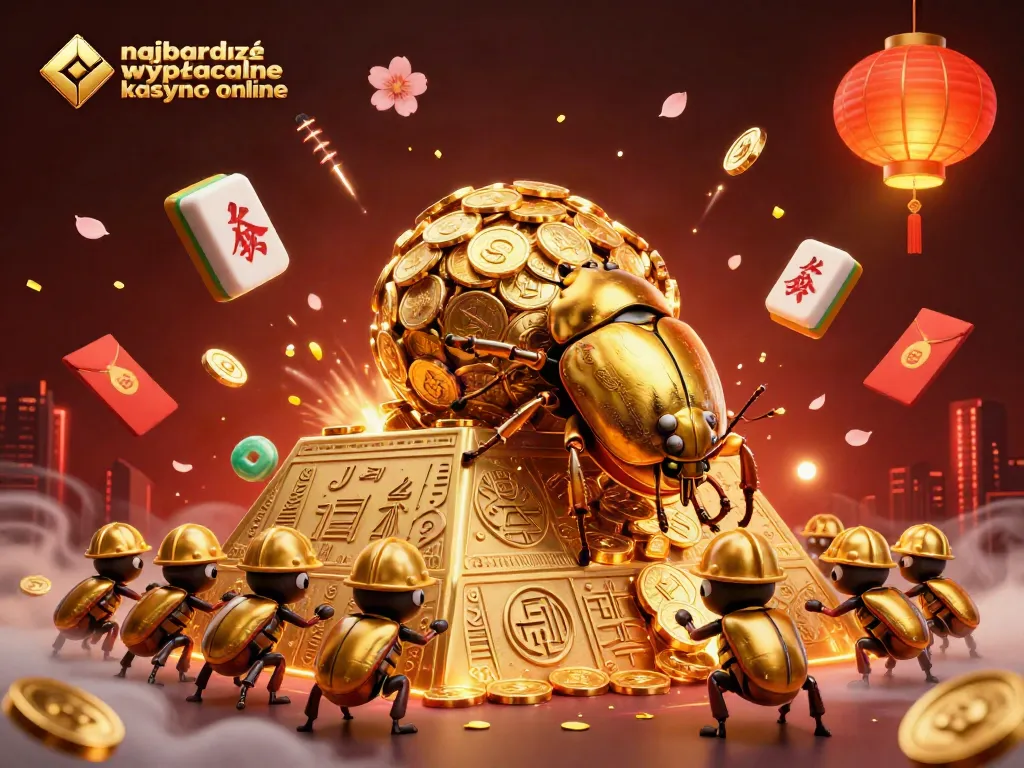 Experience the excitement at the najbardziej wypłacalne kasyno online with gold coins and vibrant festive elements!