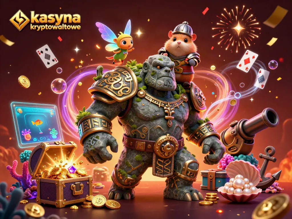 Engage with kasyna kryptowalutowe through vibrant characters and dynamic elements in a thrilling casino scene.