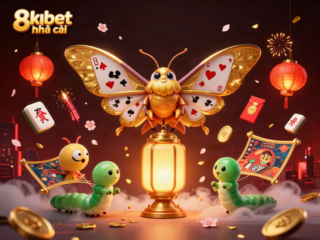 Engage with thrilling gaming at 8xbet nhà cái, featuring a vibrant casino illustration.