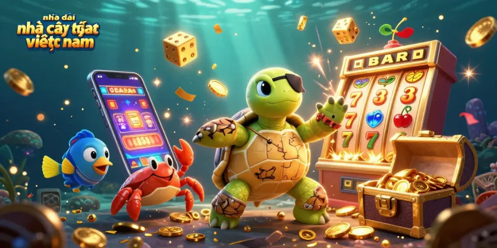 Engage with nhà cái uy tín nhất việt nam in a vibrant 3D digital casino scene full of excitement.