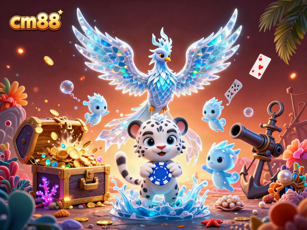 Experience thrilling gaming with cm88's captivating ice phoenix in action.