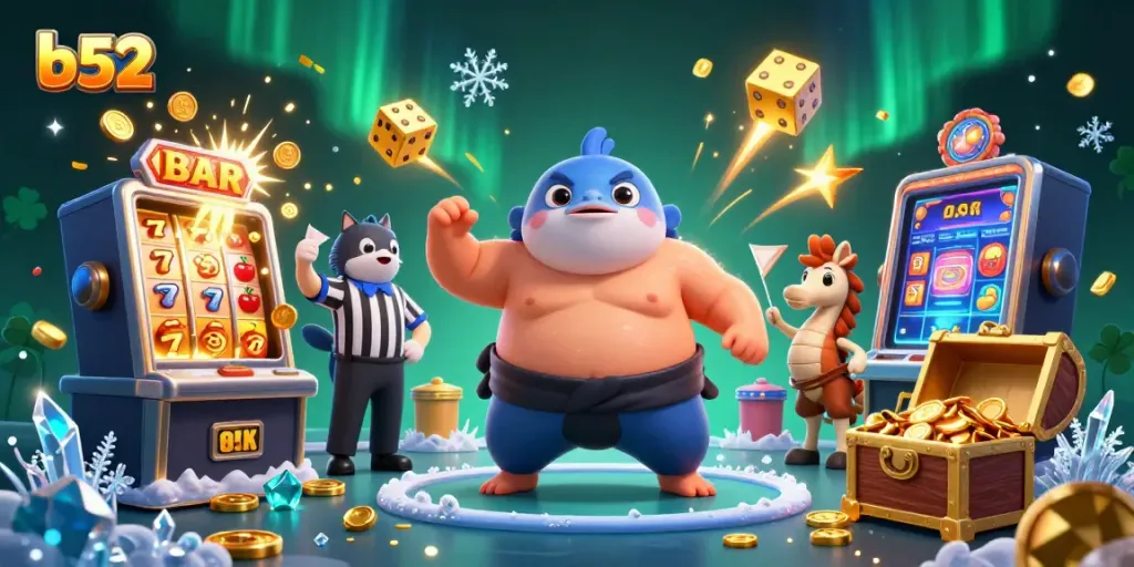 Experience thrilling wins with b52 at our underwater casino, featuring a unique fugu and catfish showdown.