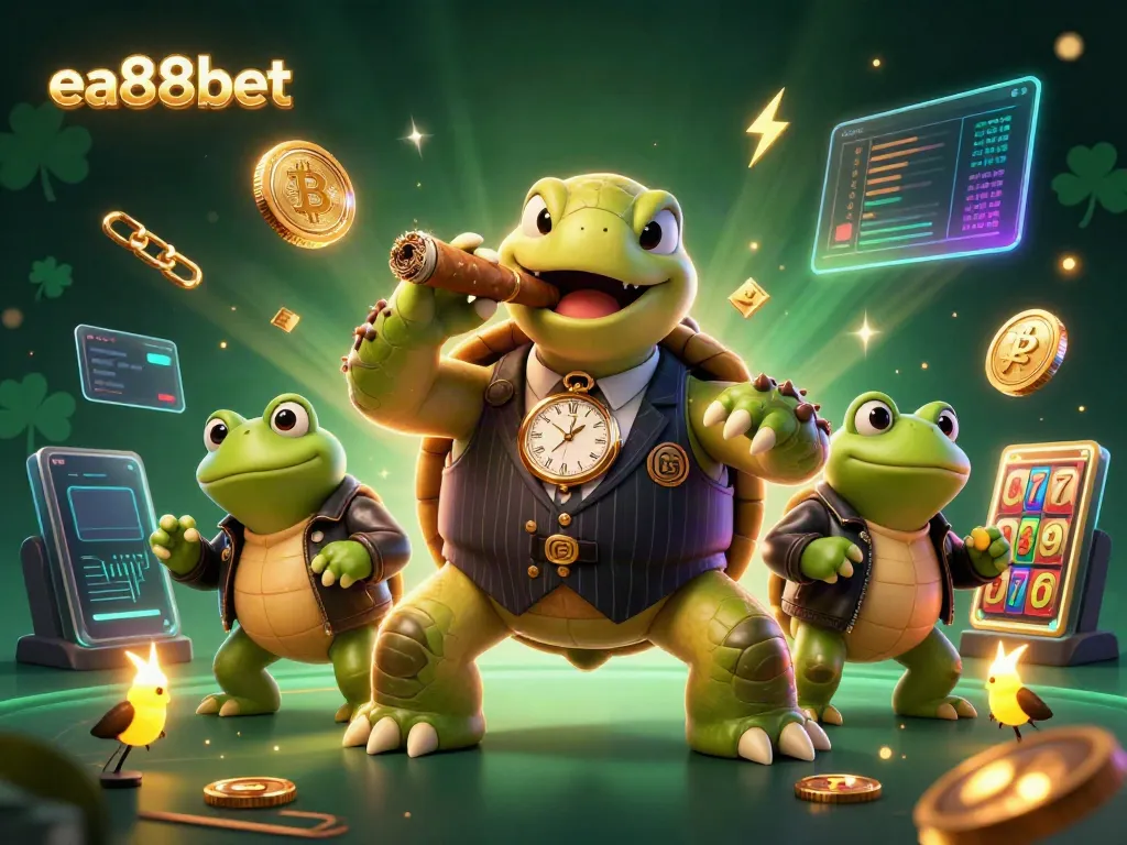 Join the excitement at ea88bet with 3D characters amidst sparkling casino elements, perfect for betting strategies.