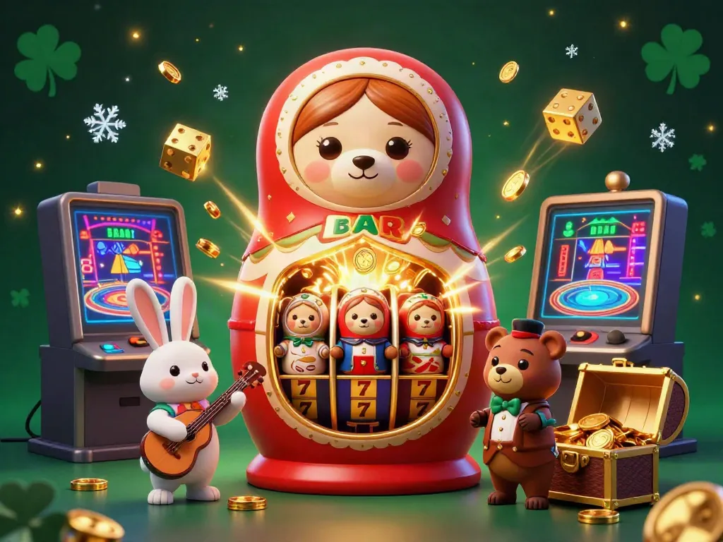 Experience the hitclub excitement with 3D cartoon bears and dynamic casino elements bursting with winning energy.