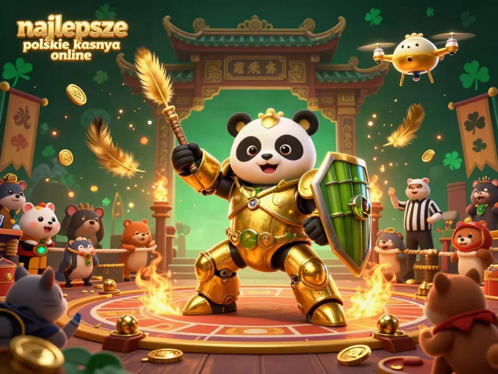 Engage with the best online casinos in Poland - najlepsze polskie kasyna online, in a vibrant gaming arena.